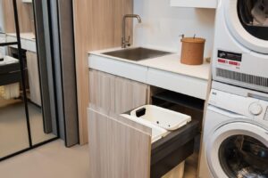 Lavandería moderna en exposición tienda Kitchen in Santiago