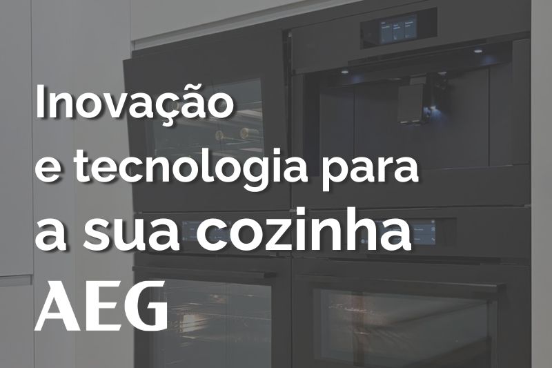 Electrodomésticos modernos AEG integrados en cocina Senssia con innovación y tecnología para el hogar.